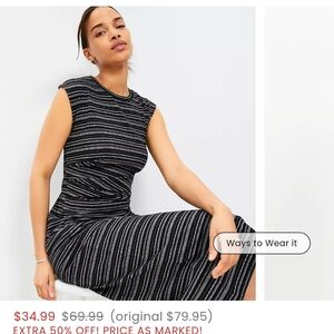 Striped Black and White Dress